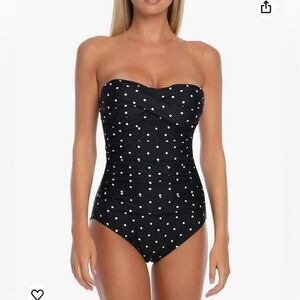 Relleciga NWT Slimming‎ One Piece Leopard Print Swimsuit Size Small